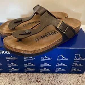Birkenstock Bronze Gizeh Sandals-Sz 36